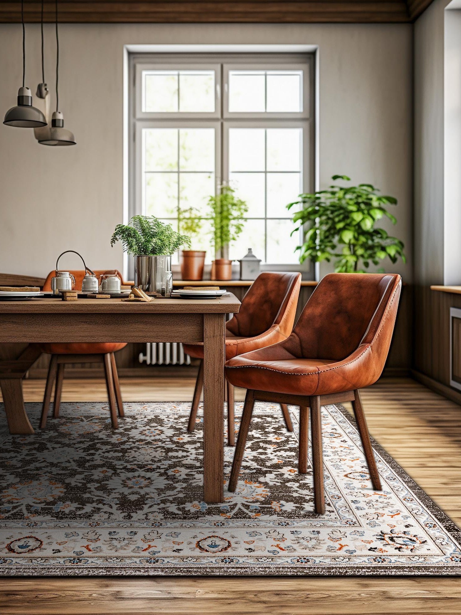 Fume Gray 4' 1 x 4' 1 Charlotte Square Area Rug 100% Polypropylene With Jute Backing Traditional Classical Durable Carpet for Living Dining Office Rooms for Sale at Rug Engine