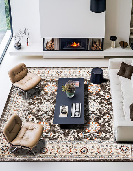Fume Gray 7' 10 x 7' 10 Charlotte Square Area Rug 100% Polypropylene With Jute Backing Traditional Classical Durable Carpet for Living Dining Office Rooms for Sale at Rug Engine
