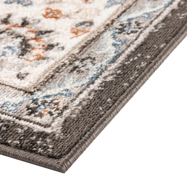 Fume Gray 5' 3 x 5' 3 Charlotte Octagon Area Rug 100% Polypropylene With Jute Backing Traditional Classical Durable Carpet for Living Dining Office Rooms for Sale at Rug Engine