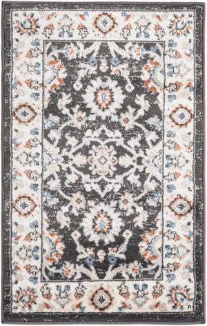 Fume Gray 2' x 3' 1 Charlotte Rectangle Area Rug 100% Polypropylene With Jute Backing Traditional Classical Durable Carpet for Living Dining Office Rooms for Sale at Rug Engine