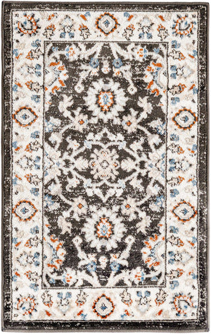 Fume Gray 2' x 3' 1 Charlotte Rectangle Area Rug 100% Polypropylene With Jute Backing Traditional Classical Durable Carpet for Living Dining Office Rooms for Sale at Rug Engine