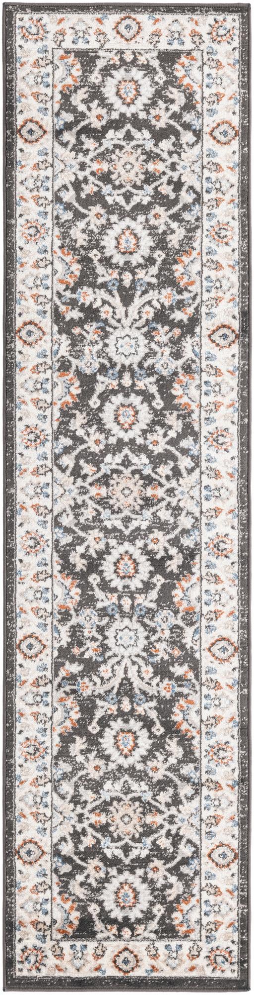 Fume Gray 2' x 8' Charlotte Runner Area Rug 100% Polypropylene With Jute Backing Traditional Classical Durable Carpet for Living Dining Office Rooms for Sale at Rug Engine