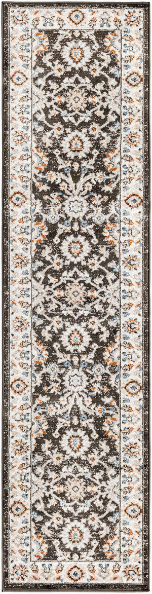 Fume Gray 2' x 8' Charlotte Runner Area Rug 100% Polypropylene With Jute Backing Traditional Classical Durable Carpet for Living Dining Office Rooms for Sale at Rug Engine
