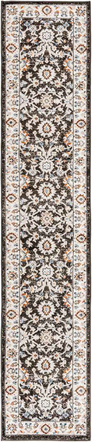 Fume Gray 2' x 10' Charlotte Runner Area Rug 100% Polypropylene With Jute Backing Traditional Classical Durable Carpet for Living Dining Office Rooms for Sale at Rug Engine