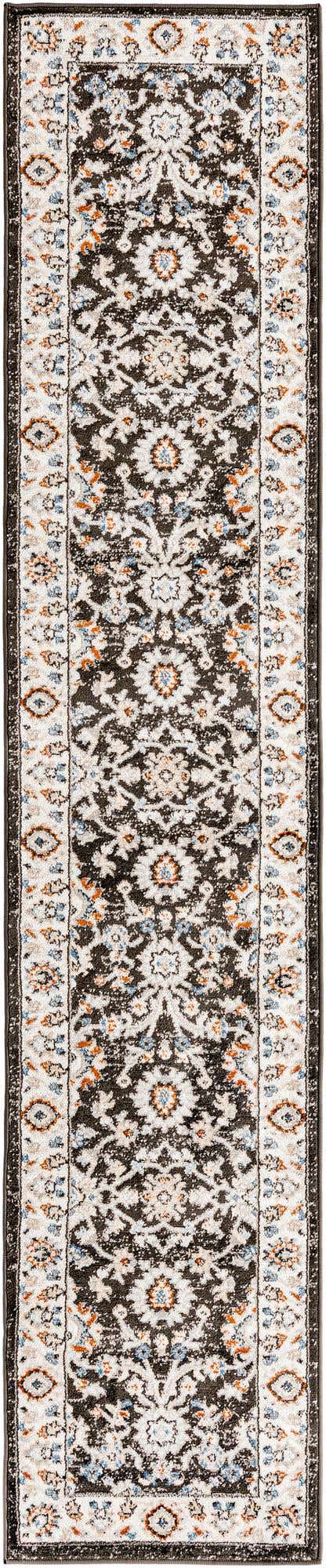 Fume Gray 2' x 10' Charlotte Runner Area Rug 100% Polypropylene With Jute Backing Traditional Classical Durable Carpet for Living Dining Office Rooms for Sale at Rug Engine