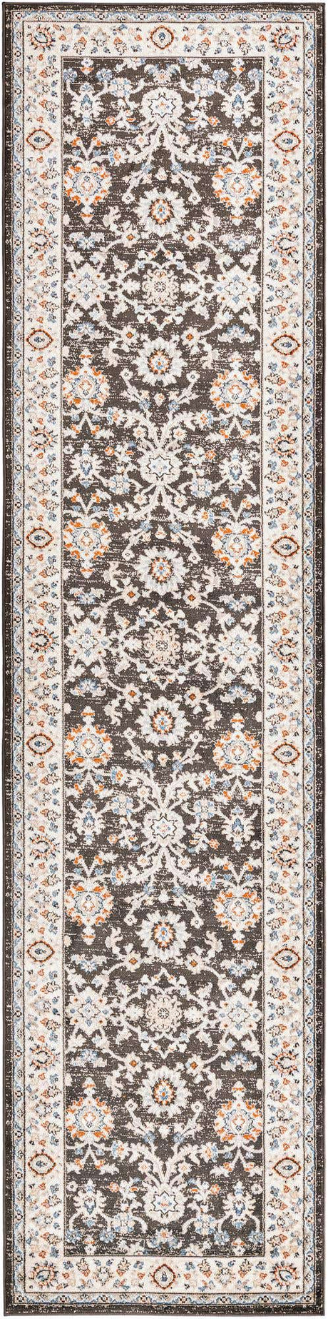 Fume Gray 3' 1 x 13' 1 Charlotte Runner Area Rug 100% Polypropylene With Jute Backing Traditional Classical Durable Carpet for Living Dining Office Rooms for Sale at Rug Engine