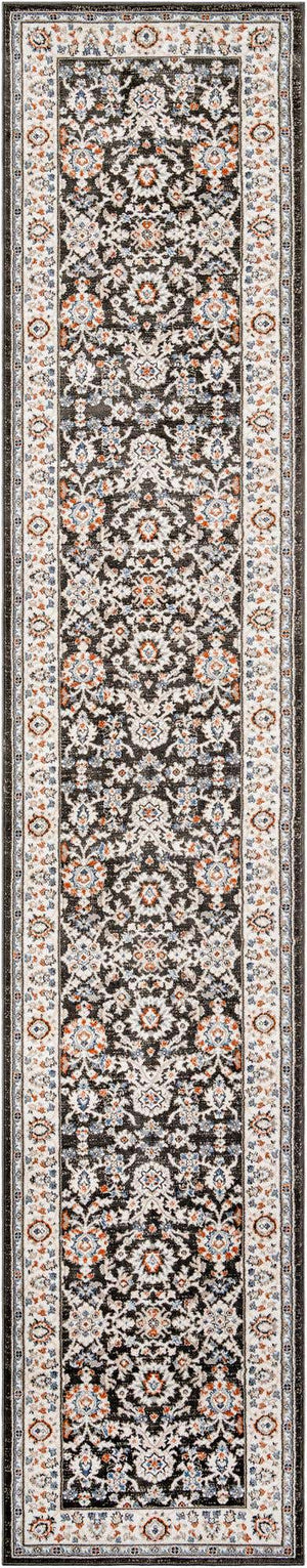 Fume Gray 3' 1 x 16' 5 Charlotte Runner Area Rug 100% Polypropylene With Jute Backing Traditional Classical Durable Carpet for Living Dining Office Rooms for Sale at Rug Engine