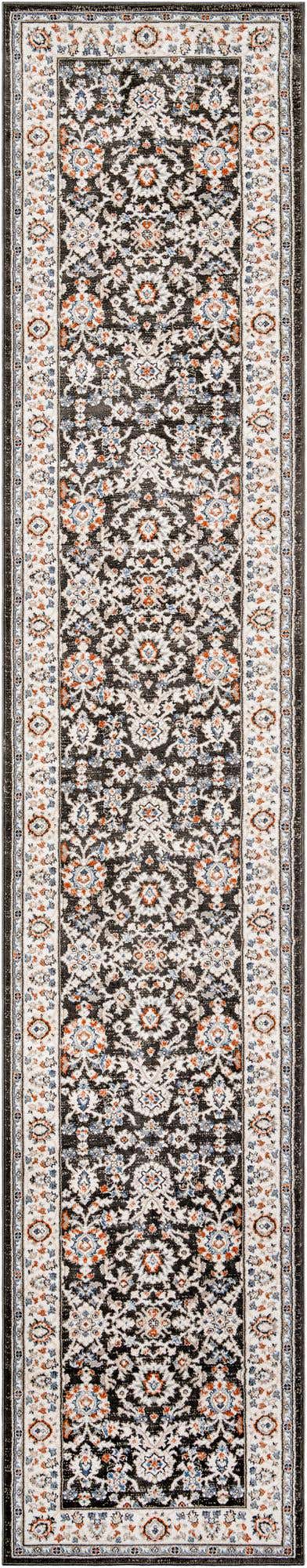 Fume Gray 3' 1 x 16' 5 Charlotte Runner Area Rug 100% Polypropylene With Jute Backing Traditional Classical Durable Carpet for Living Dining Office Rooms for Sale at Rug Engine
