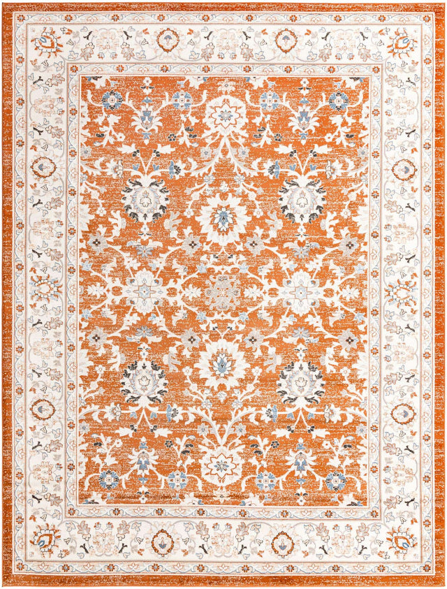 Rust Red 10' x 13' 1 Charlotte Rectangle Area Rug 100% Polypropylene With Jute Backing Traditional Classical Durable Carpet for Living Dining Office Rooms for Sale at Rug Engine