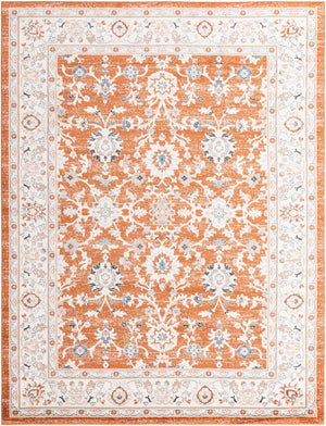 Rust Red 9' x 12' Charlotte Rectangle Area Rug 100% Polypropylene With Jute Backing Traditional Classical Durable Carpet for Living Dining Office Rooms for Sale at Rug Engine