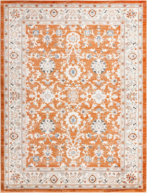 Rust Red 9' x 12' Charlotte Rectangle Area Rug 100% Polypropylene With Jute Backing Traditional Classical Durable Carpet for Living Dining Office Rooms for Sale at Rug Engine