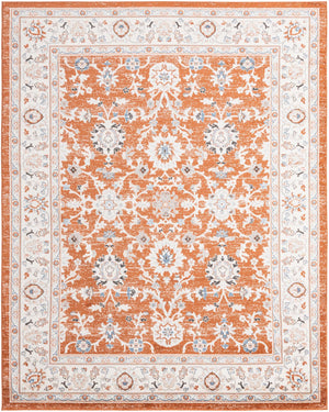 Rust Red 7' 10 x 10' Charlotte Rectangle Area Rug 100% Polypropylene With Jute Backing Traditional Classical Durable Carpet for Living Dining Office Rooms for Sale at Rug Engine
