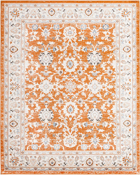 Rust Red 7' 10 x 10' Charlotte Rectangle Area Rug 100% Polypropylene With Jute Backing Traditional Classical Durable Carpet for Living Dining Office Rooms for Sale at Rug Engine