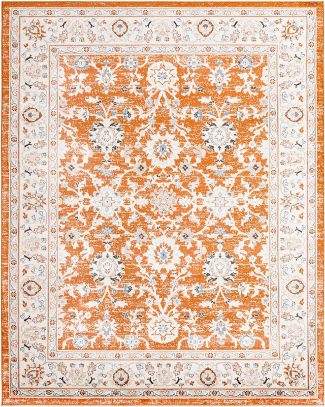 Rust Red 7' 10 x 10' Charlotte Rectangle Area Rug 100% Polypropylene With Jute Backing Traditional Classical Durable Carpet for Living Dining Office Rooms for Sale at Rug Engine