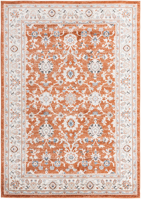 Rust Red 7' 1 x 10' Charlotte Rectangle Area Rug 100% Polypropylene With Jute Backing Traditional Classical Durable Carpet for Living Dining Office Rooms for Sale at Rug Engine
