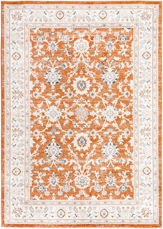 Rust Red 7' 1 x 10' Charlotte Rectangle Area Rug 100% Polypropylene With Jute Backing Traditional Classical Durable Carpet for Living Dining Office Rooms for Sale at Rug Engine