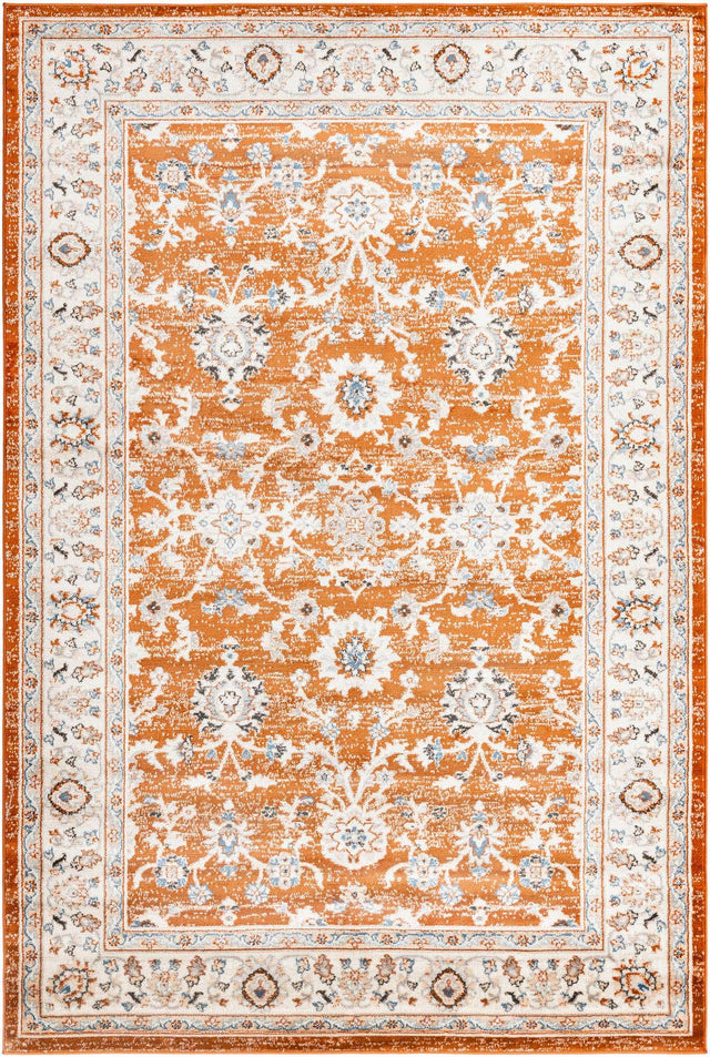 Rust Red 6' 1 x 9' Charlotte Rectangle Area Rug 100% Polypropylene With Jute Backing Traditional Classical Durable Carpet for Living Dining Office Rooms for Sale at Rug Engine
