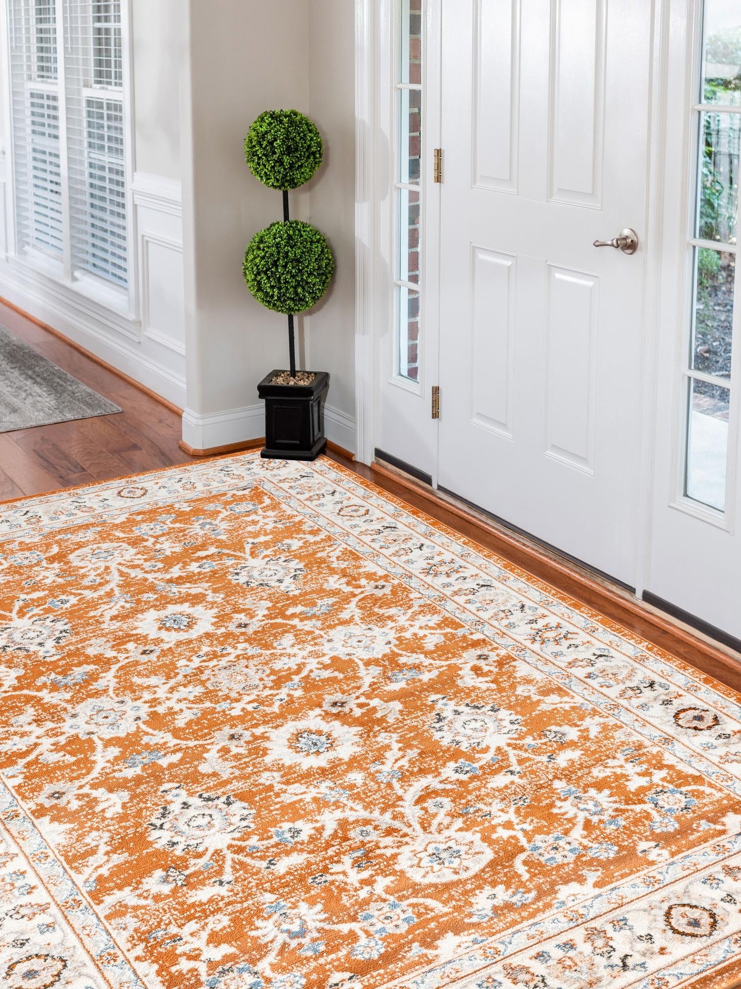 Rust Red 10' x 13' 1 Charlotte Rectangle Area Rug 100% Polypropylene With Jute Backing Traditional Classical Durable Carpet for Living Dining Office Rooms for Sale at Rug Engine
