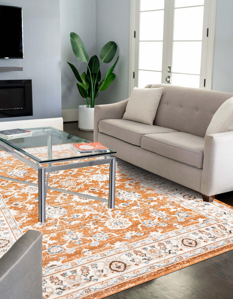 Rust Red 3' 1 x 5' 3 Charlotte Rectangle Area Rug 100% Polypropylene With Jute Backing Traditional Classical Durable Carpet for Living Dining Office Rooms for Sale at Rug Engine
