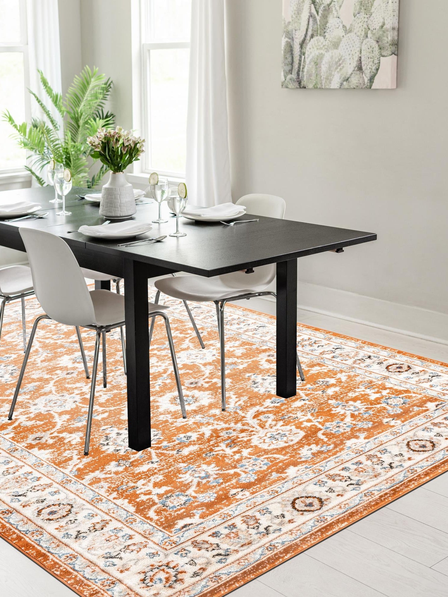 Rust Red 2' x 3' 1 Charlotte Rectangle Area Rug 100% Polypropylene With Jute Backing Traditional Classical Durable Carpet for Living Dining Office Rooms for Sale at Rug Engine