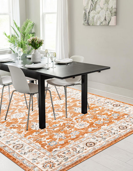 Rust Red 2' x 3' 1 Charlotte Rectangle Area Rug 100% Polypropylene With Jute Backing Traditional Classical Durable Carpet for Living Dining Office Rooms for Sale at Rug Engine
