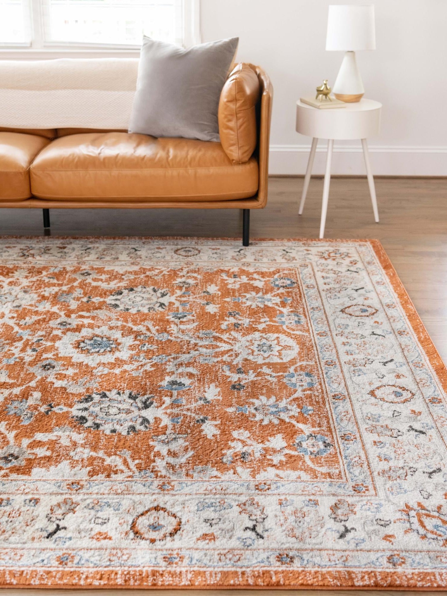 Rust Red 4' 1 x 6' 1 Charlotte Rectangle Area Rug 100% Polypropylene With Jute Backing Traditional Classical Durable Carpet for Living Dining Office Rooms for Sale at Rug Engine