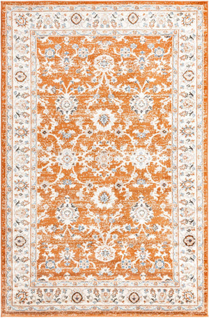 Rust Red 5' 3 x 8' Charlotte Rectangle Area Rug 100% Polypropylene With Jute Backing Traditional Classical Durable Carpet for Living Dining Office Rooms for Sale at Rug Engine