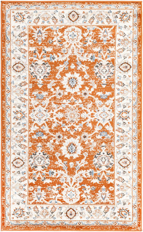 Rust Red 3' 1 x 5' 3 Charlotte Rectangle Area Rug 100% Polypropylene With Jute Backing Traditional Classical Durable Carpet for Living Dining Office Rooms for Sale at Rug Engine