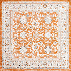 Rust Red 7' 10 x 7' 10 Charlotte Square Area Rug 100% Polypropylene With Jute Backing Traditional Classical Durable Carpet for Living Dining Office Rooms for Sale at Rug Engine