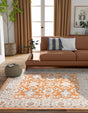 Rust Red 4' 1 x 4' 1 Charlotte Square Area Rug 100% Polypropylene With Jute Backing Traditional Classical Durable Carpet for Living Dining Office Rooms for Sale at Rug Engine