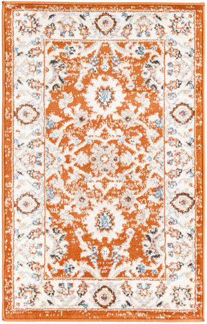 Rust Red 2' x 3' 1 Charlotte Rectangle Area Rug 100% Polypropylene With Jute Backing Traditional Classical Durable Carpet for Living Dining Office Rooms for Sale at Rug Engine