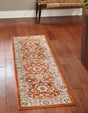 Rust Red 3' 1 x 13' 1 Charlotte Runner Area Rug 100% Polypropylene With Jute Backing Traditional Classical Durable Carpet for Living Dining Office Rooms for Sale at Rug Engine