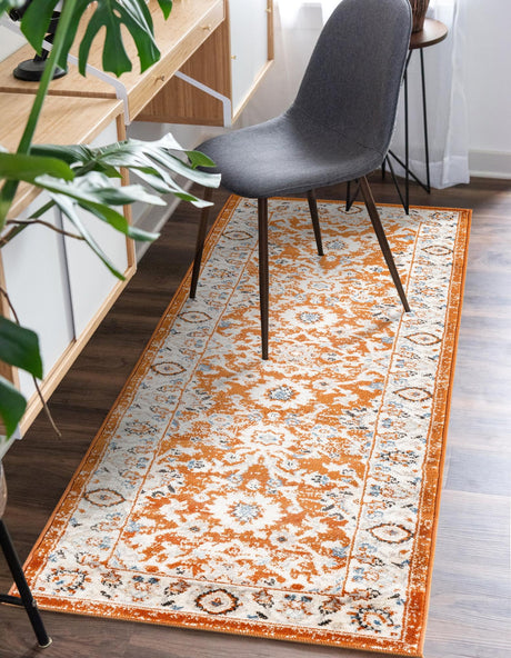 Rust Red 3' 1 x 16' 5 Charlotte Runner Area Rug 100% Polypropylene With Jute Backing Traditional Classical Durable Carpet for Living Dining Office Rooms for Sale at Rug Engine