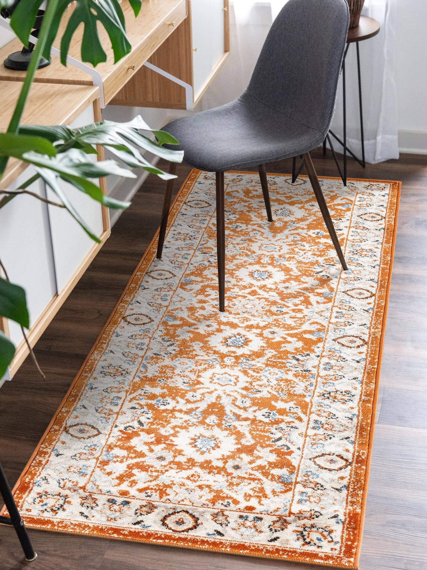 Rust Red 2' x 8' Charlotte Runner Area Rug 100% Polypropylene With Jute Backing Traditional Classical Durable Carpet for Living Dining Office Rooms for Sale at Rug Engine