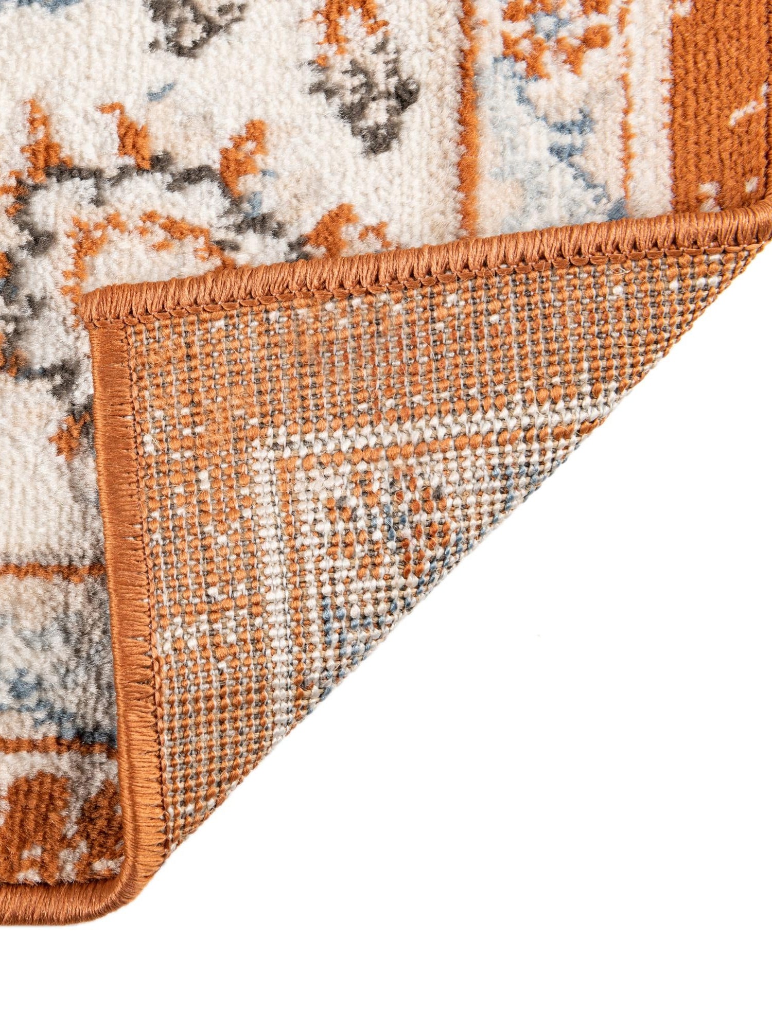Rust Red 2' x 8' Charlotte Runner Area Rug 100% Polypropylene With Jute Backing Traditional Classical Durable Carpet for Living Dining Office Rooms for Sale at Rug Engine
