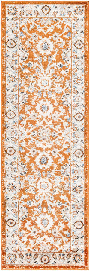 Rust Red 2' x 6' 1 Charlotte Runner Area Rug 100% Polypropylene With Jute Backing Traditional Classical Durable Carpet for Living Dining Office Rooms for Sale at Rug Engine