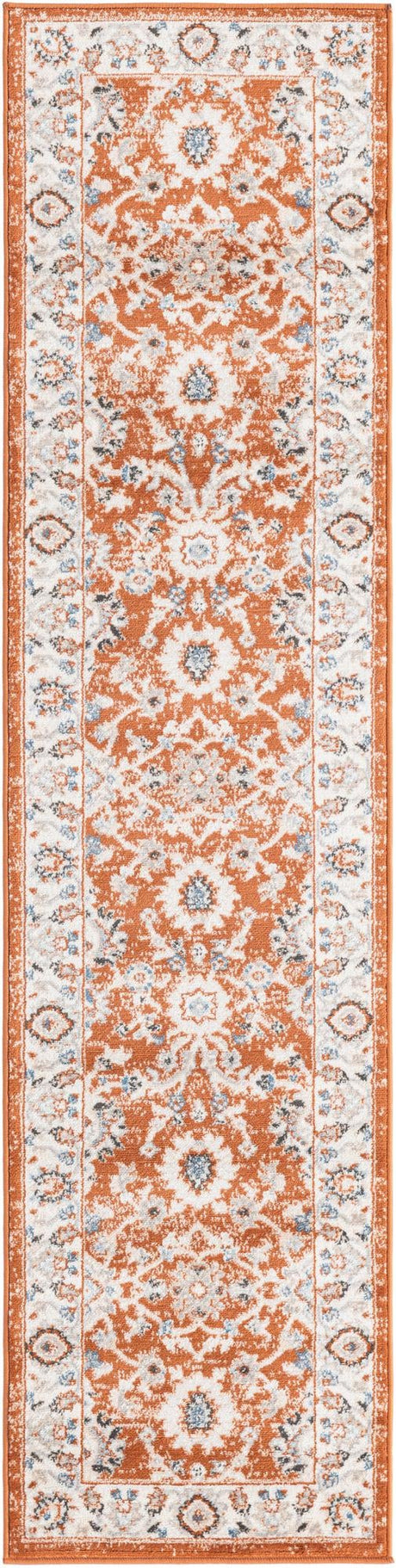 Rust Red 2' x 8' Charlotte Runner Area Rug 100% Polypropylene With Jute Backing Traditional Classical Durable Carpet for Living Dining Office Rooms for Sale at Rug Engine