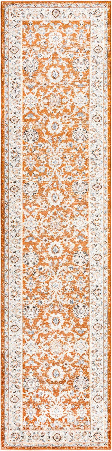 Rust Red 3' 1 x 13' 1 Charlotte Runner Area Rug 100% Polypropylene With Jute Backing Traditional Classical Durable Carpet for Living Dining Office Rooms for Sale at Rug Engine