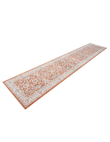 Rust Red 3' 1 x 16' 5 Charlotte Runner Area Rug 100% Polypropylene With Jute Backing Traditional Classical Durable Carpet for Living Dining Office Rooms for Sale at Rug Engine