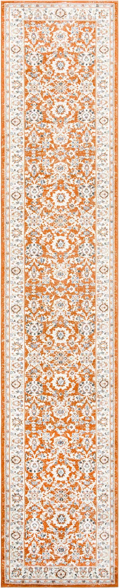 Rust Red 3' 1 x 16' 5 Charlotte Runner Area Rug 100% Polypropylene With Jute Backing Traditional Classical Durable Carpet for Living Dining Office Rooms for Sale at Rug Engine