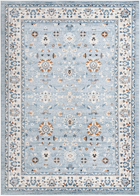 Aqua Blue 10' x 14' 1 Charlotte Rectangle Area Rug 100% Polypropylene With Jute Backing Traditional Classical Durable Carpet for Living Dining Office Rooms for Sale at Rug Engine