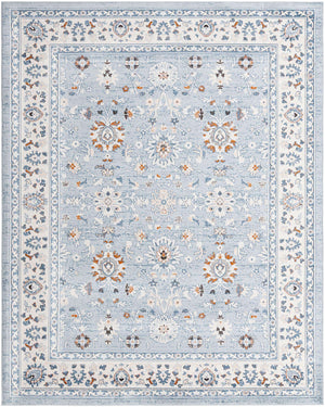Aqua Blue 7' 10 x 10' Charlotte Rectangle Area Rug 100% Polypropylene With Jute Backing Traditional Classical Durable Carpet for Living Dining Office Rooms for Sale at Rug Engine