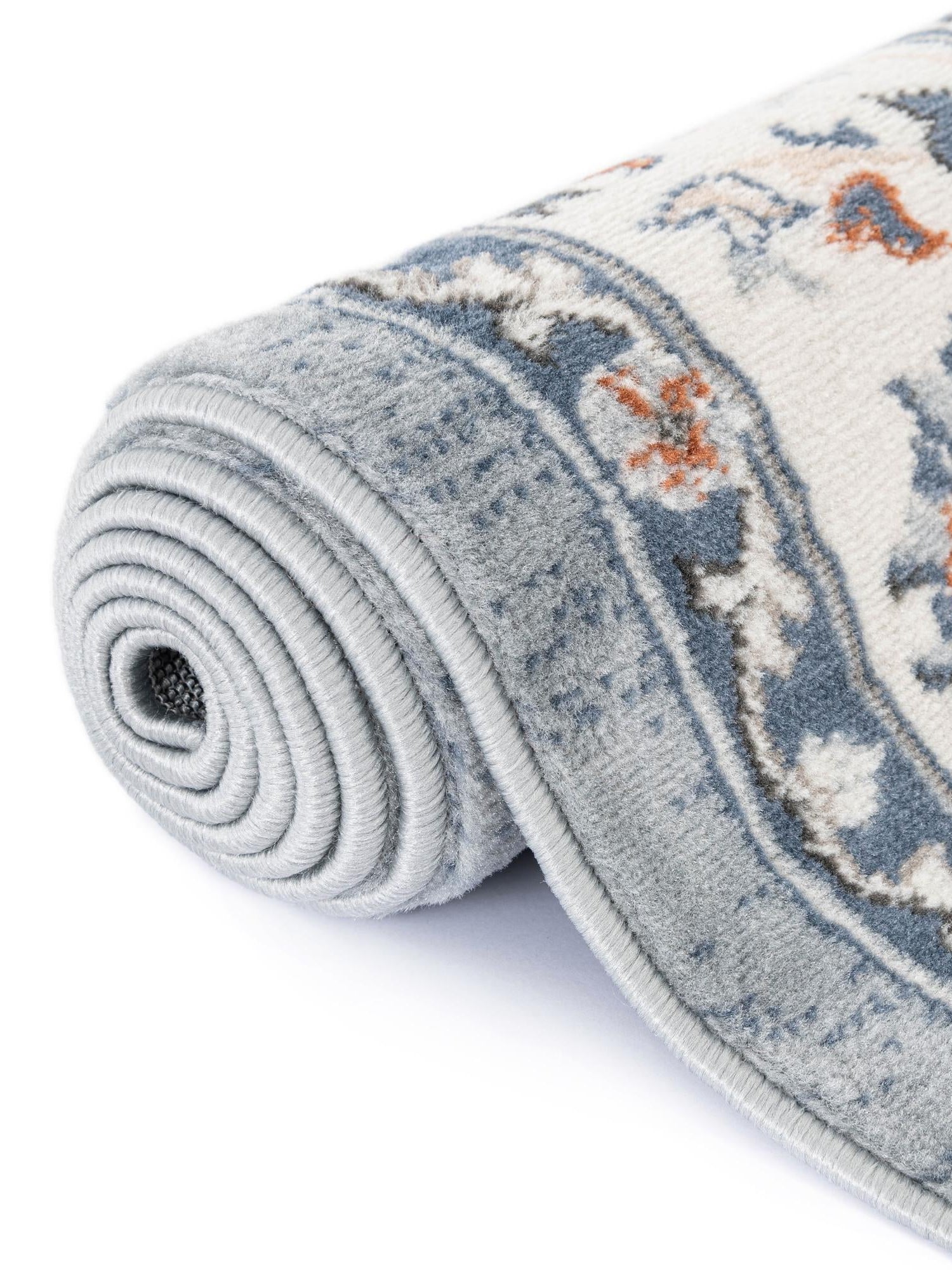 Aqua Blue 7' 10 x 10' Charlotte Oval Area Rug 100% Polypropylene With Jute Backing Traditional Classical Durable Carpet for Living Dining Office Rooms for Sale at Rug Engine
