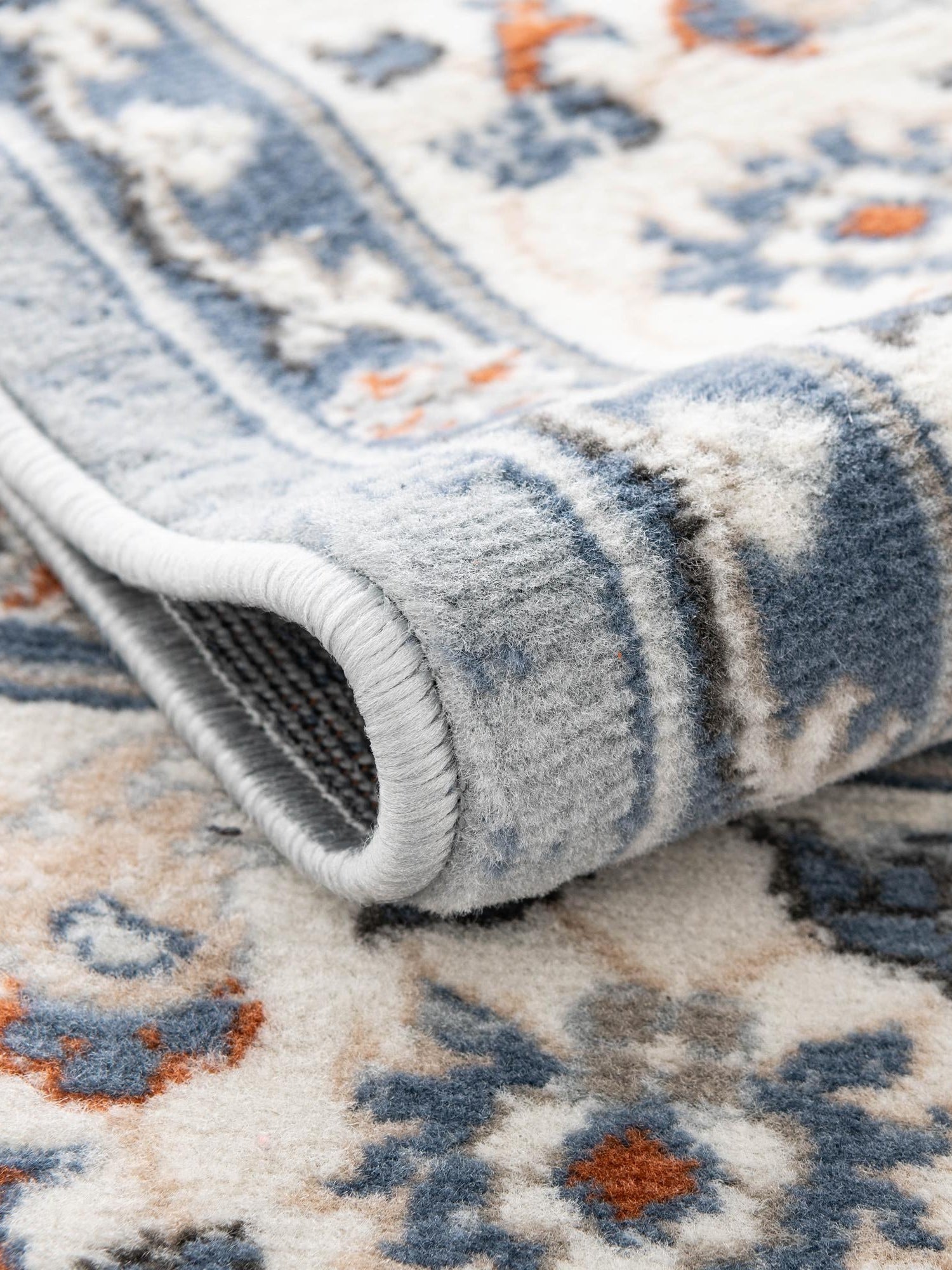 Aqua Blue 7' 10 x 7' 10 Charlotte Octagon Area Rug 100% Polypropylene With Jute Backing Traditional Classical Durable Carpet for Living Dining Office Rooms for Sale at Rug Engine