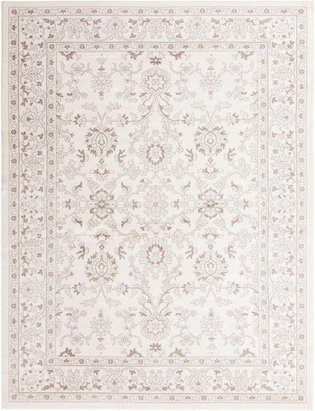 Ivory 9' x 12' Charlotte Rectangle Area Rug 100% Polypropylene With Jute Backing Traditional Classical Durable Carpet for Living Dining Office Rooms for Sale at Rug Engine