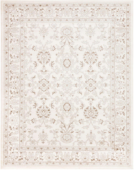Ivory 7' 10 x 10' Charlotte Rectangle Area Rug 100% Polypropylene With Jute Backing Traditional Classical Durable Carpet for Living Dining Office Rooms for Sale at Rug Engine