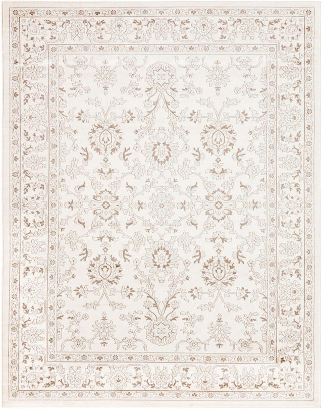 Ivory 7' 10 x 10' Charlotte Rectangle Area Rug 100% Polypropylene With Jute Backing Traditional Classical Durable Carpet for Living Dining Office Rooms for Sale at Rug Engine