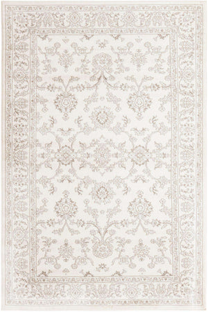 Ivory 5' 3 x 8' Charlotte Rectangle Area Rug 100% Polypropylene With Jute Backing Traditional Classical Durable Carpet for Living Dining Office Rooms for Sale at Rug Engine