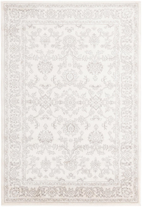 Ivory 4' 1 x 6' 1 Charlotte Rectangle Area Rug 100% Polypropylene With Jute Backing Traditional Classical Durable Carpet for Living Dining Office Rooms for Sale at Rug Engine