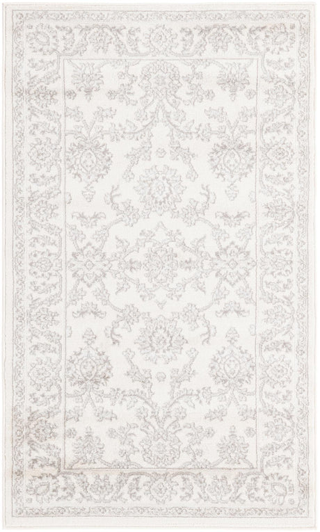 Ivory 3' 1 x 5' 3 Charlotte Rectangle Area Rug 100% Polypropylene With Jute Backing Traditional Classical Durable Carpet for Living Dining Office Rooms for Sale at Rug Engine